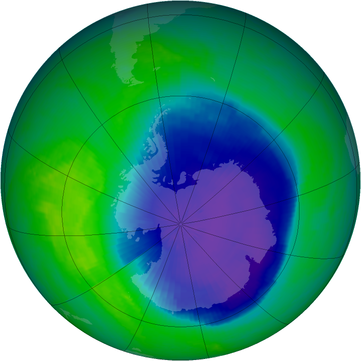 Ozone Map 2001-11-06